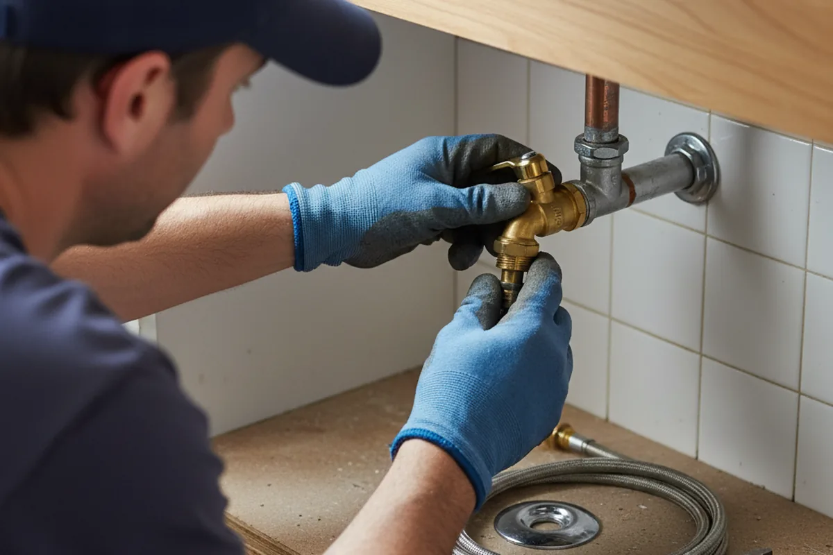 Shutoff valve and fitting work during Faucet and Fixture Repair in Bennettsville